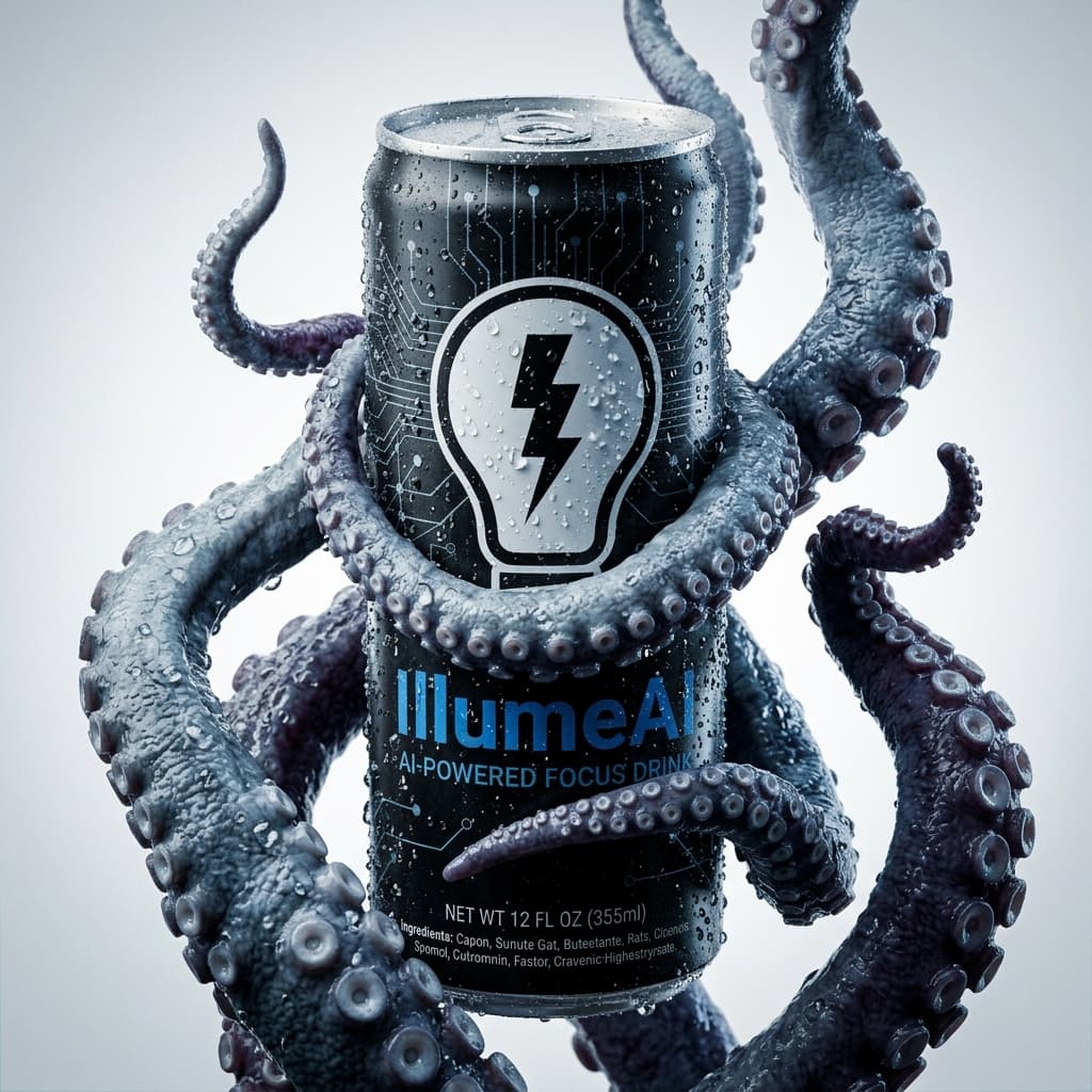 Farbe des Oktopus auf Rot ändern
Hintergrund: stürmischer Ozean mit rotem Himmel — Vorher